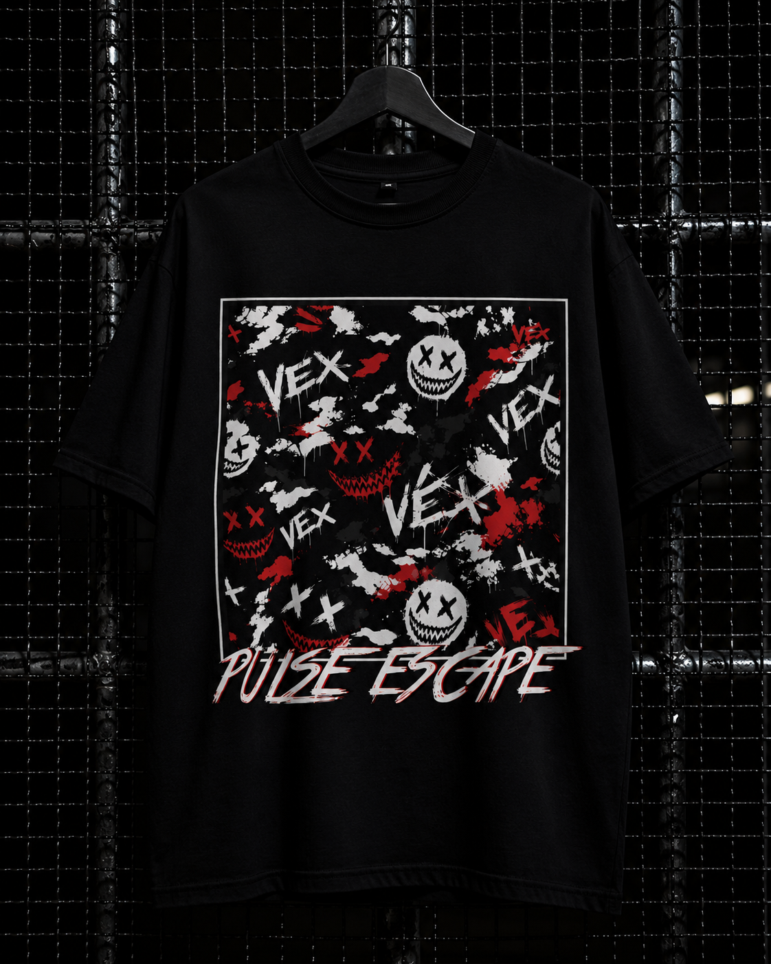 pulse escape - scary face tee