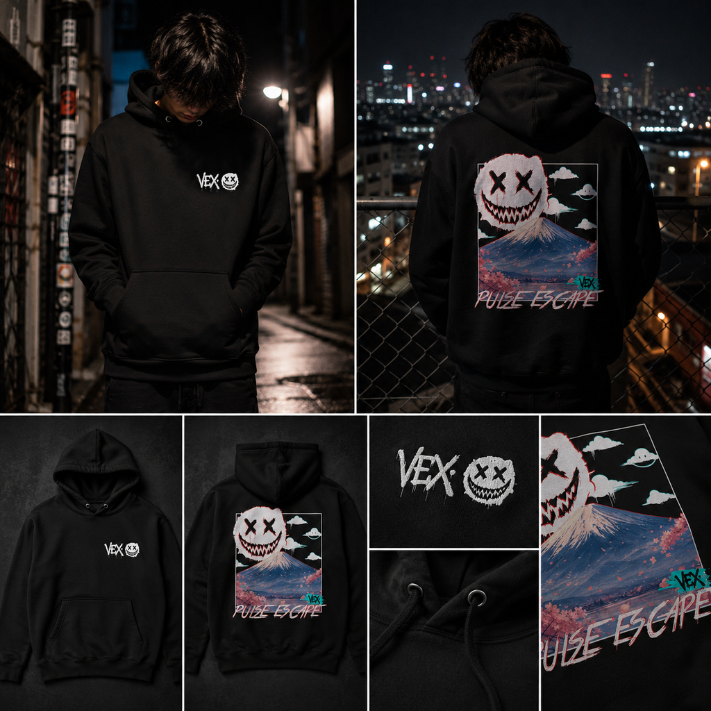 pulse escape - fuji-sama hoodie