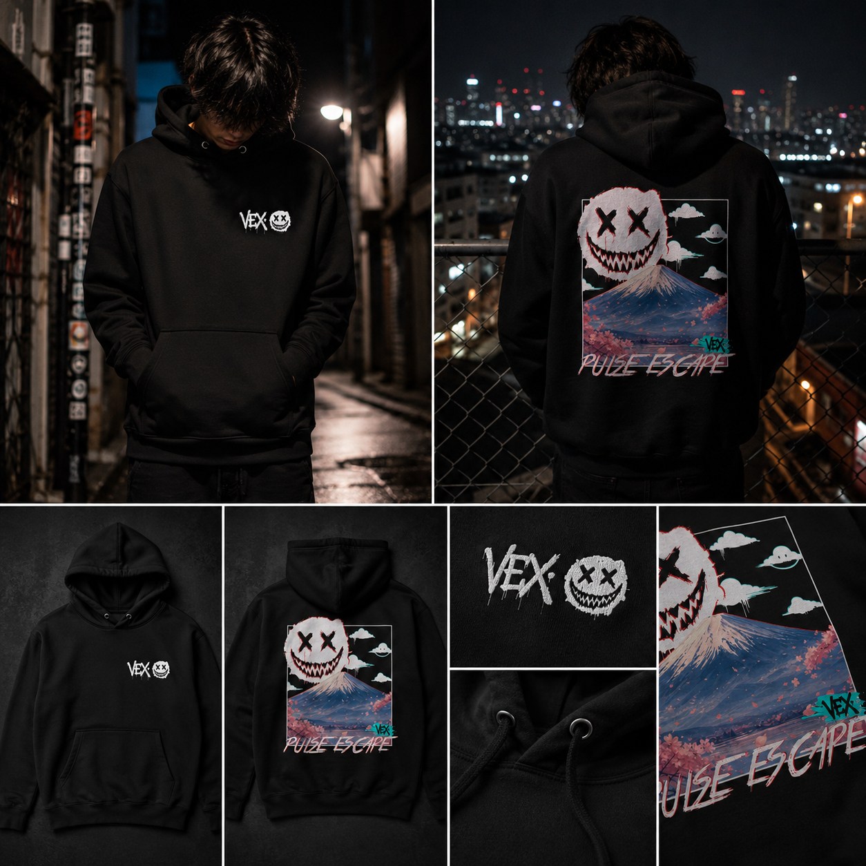 pulse escape - fuji-sama hoodie