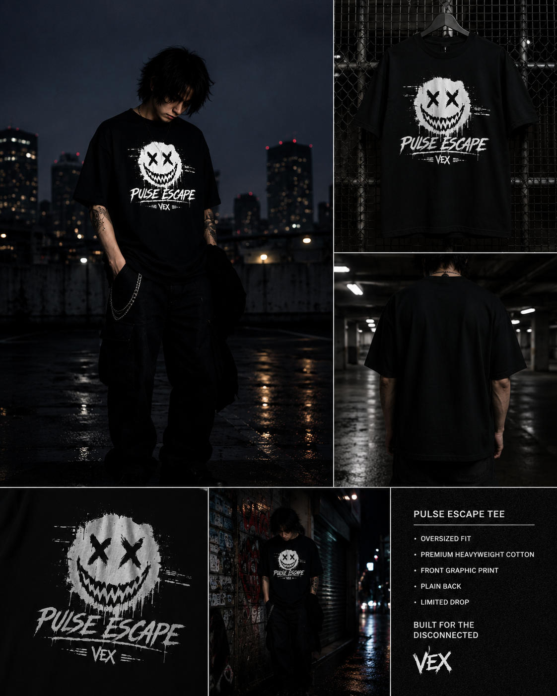 pulse escape - vex core tee